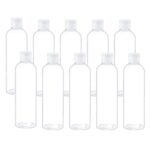 12pcs 200ml Empty Clear Plastic Bottles Refillable Travel Size