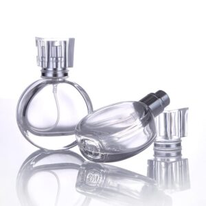 2pcs 5ml 10ml 15ml 20ml 30ml 50ml 100ml empty amber refillable perfume  water mist glass spray bottle for hand sanitizer