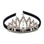 Princess Velvet Crown Metal Hair Band(Pack of 1)