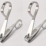 2pcs Premium Grip Toe Nail & Finger Nail Clipper