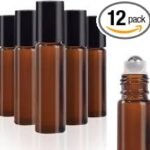 Hunky Dory Royal 10ml Roller Bottles for Amber Glass Bottle (Pack of 12)