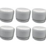 Hunky Dory PET Jar 100 Grams Plastic Pearl White Cosmetics Shan Container for (Pack of 12)