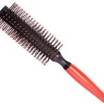 Hunky Dory Red Round Hair Brush Soft Bristle Roller (Pack Of 1)