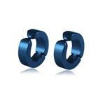 Hunky Dory Non Piercing Blue Earring For Men (1 Pairs)