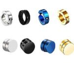 Hunky Dory Non-Piercing Earrings Combo for 4 Pieces Earrings for Men | Women (Pack of 8 Pcs)