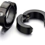 Hunky Dory Black Diamond Earring For Men | Women (1 Pair)