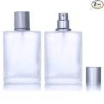 Hunky Dory 50-ml Glass Perfume Bottle with Spray Pump and Cap(Pack of 2)