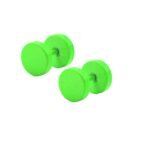 Hunky Dory Dumbell Green Earring For Men | Women (1 Pairs)