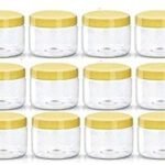 Hunky Dory PET Jar 30-Gram Plastic Transparent with Cap Container for (Pack of 12)