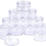 Hunky Dory 50grams Plastic Transparent with Clear Cap Container for (12-pcs)