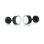 Hunky Dory Black Earrings For Men | Women (1 Pair)