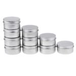 Hunky Dory 30 Gram Aluminium Cosmetics Shan Container Jar for (Pack of 12)