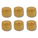 Hunky Dory PET Jar 40Grams  Plastic Gold Cosmetics Shan Container for (Pack of 12)