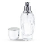 Hunky Dory 30ml Glass Bottle with Spray Pump and Cap (Silver) (Pack Of 1)
