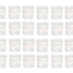 Hunky Dory 5grams Plastic Transparent with Clear Cap Container for (72-pcs)