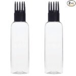 Hunky Dory 100ml Hair Root Applicator (Black) Transparent Bottles  (Pack of 2, Plastic)