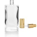 Hunky Dory 100ml Glass Bottle with Gold Spray Pump and Cap (Pack of 1)