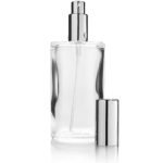 Hunky Dory 100ml Glass Bottle with Silver Spray Pump and Cap For (Silver) (Pack of 1)