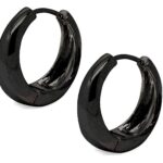 Hunky Dory Black Earring (1 Pairs)