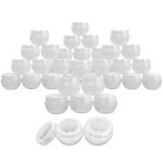 Hunky Dory Acrylic 10 Grams  Plastic Transparent Cosmetics Shan Jar Container (Pack of 12)