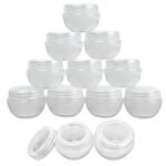 Hunky Dory PET Jar 20 Gram Plastic Transparent Cosmetics Shan Jar Container Use (Pack of 12)
