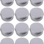 Hunky Dory 10 Gram Aluminium Cosmetics Shan Container Jar for (Pack of 12)
