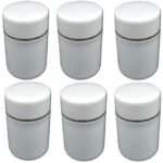 Hunky Dory 100 Gram PET Jar Plastic Pearl White Round Gold Ring Cosmetics Shan Container With (Pack of 12)