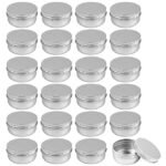 Hunky Dory 60 Gram Aluminium Cosmetics Shan Container Jar for (Pack of 12)