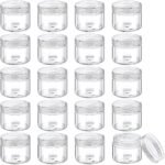 Hunky Dory 15grams Plastic Transparent with Clear Cap  Container for (12-pcs)