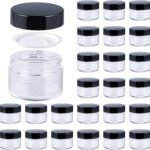 Hunky Dory 12pcs 15grams PS Acrylic Transparent with Black Cap