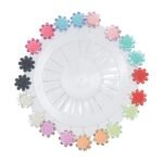 Hunky Dory Floral Royal Arabic Multicolour Flower Crystal Hijab Pins | Brooches for Girls | Women (Pack of 20Pins)