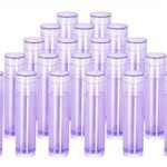 Hunky Dory 12pcs 5 Grams Purple Cosmetics Container for Chapstick Lip Balm, Essential Oil, Costemic, Makeup Use