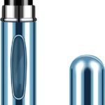 Hunky Dory 5ml Blue Portable Mini Perfume Refillable Atomizer Container, Portable Perfume Spray Bottle, Travel Scent Pump Case Fragrance Empty Spray Bottle for Travelling and Beauty Use