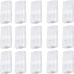 Hunky Dory 12pcs 15ml Empty Clear Plastic Deodorant Containers Lip Balm Tubes for Lipstick, Crayon,chapstick,homemade Lip Balm, Beauty use