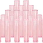 Hunky Dory 12pcs 5 Grams Light Pink Cosmetics Shan Jar Container for Chapstick Lip Balm, Essential oil, Costemic, Makeup Use (Pack of 12)