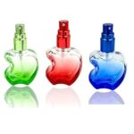 Hunky Dory 10ml Empty Appple shape Multicolour Combo Glass Delicated Perfume Decant Spray Bottles with Metally Pump and Cap For DIY Perfume, Essential Oils, Rose Water, Travel Use(Pack of 5)