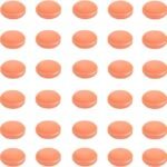Hunky Dory 12pcs 10gram orange Macrons with Cap Cosmetics Container for Creams,Lip Balm, Body Butter, Essential oil, Costemic, Makeup Use