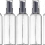 Hunky Dory 12pcs 50ml Plastic Unbreakable Multipurpose Refillable Bottle Dispenser Black Cream Pump For Serum, Cream, Lotion, Moisture, After Shave, Oil Mini Travel size Costemic Use Bottles
