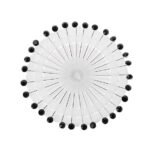 Hunky Dory 30pins Royal Arabic Rhinestone Hijab Pins | Brooch for Women (Black)