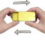 Hunky Dory 12pcs 10gram Gold Aluminium Small Slide Top Tin Lip Balm Rectangular Metal Tins Containers for Solid Perfume Lip Balm, Candies, Jewelry, Crafts Pills, Storage Kit, Cosmetic & Beauty
