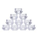Hunky Dory Diamond 5grams PS Transparent with Clear Cap Cosmetics Container po-12