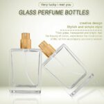 Hunky Dory 30ml Empty Clear Glass Delicated Perfume Decant Spray Bottles with Metally Pump and Unique Cap For DIY Perfume, Essential Oils, Rose Water, Travel Use(Pack of 4)
