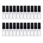Hunky Dory 12pcs 5ml Empty Delicated Perfume Glass Bottles With Plastic Black Spray Pump And Caps.