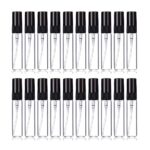 Hunky Dory 12pcs 10ml Empty Delicated Perfume Glass Bottles With Plastic Black Spray Pump And Caps.